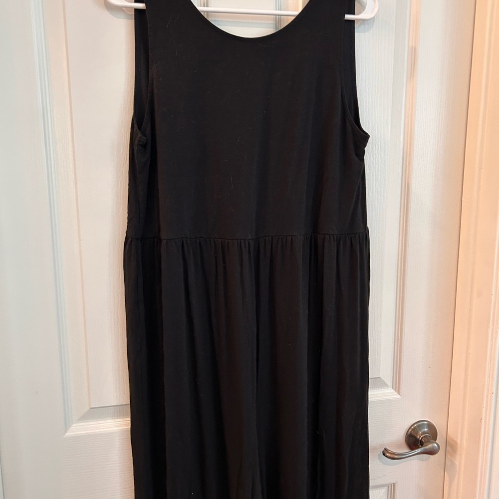 LOFT Classic Black Sleeveless Jumpsuit